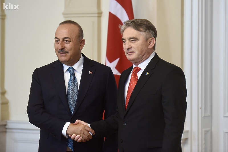 Mevlut Cavusoglu i Željko Komšić (Foto: T. S./Klix.ba)