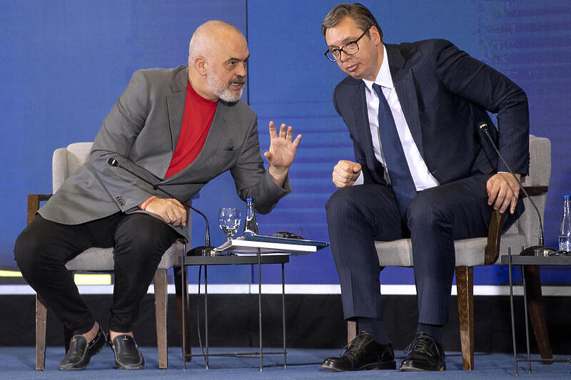 Edi Rama i Aleksandar Vučić (Foto: EPA-EFE)