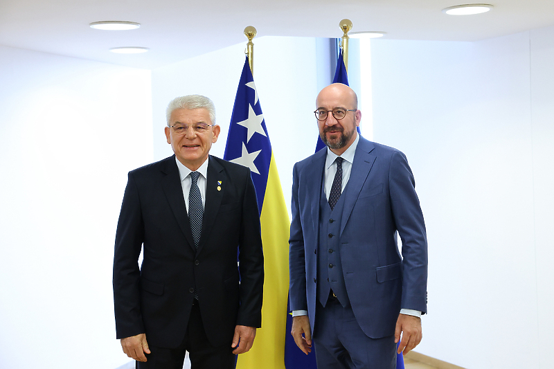 Džaferović i Michel na današnjem sastanku (Foto: Europa.eu)