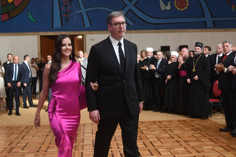Vučić i njegova supruga Tamara rijetko se zajedno pojavljuju u javnosti (Foto: Twiiter)