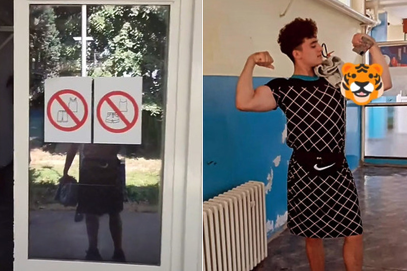 Učenik škole u Srbiji našao je način da zaobiđe njeno pravilo (Foto: TikTok)