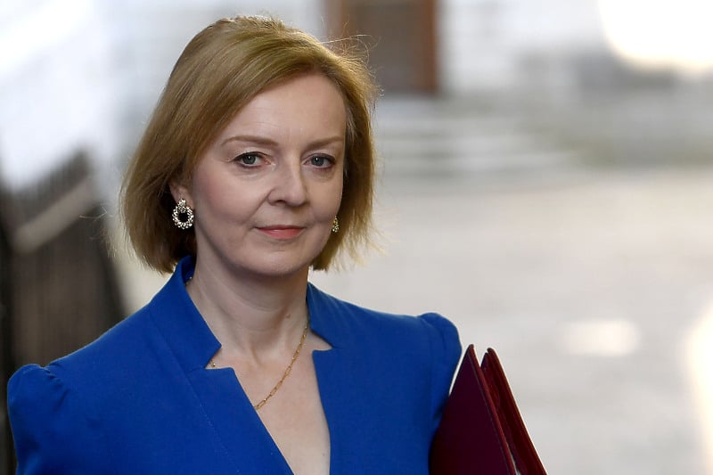 Liz Truss trenutno obnaša funkciju ministrice vanjskih poslova Velike Britanije (Foto: EPA-EFE)