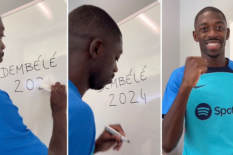 Barcelona ismijana zbog načina objave produženja ugovora s Dembeleom