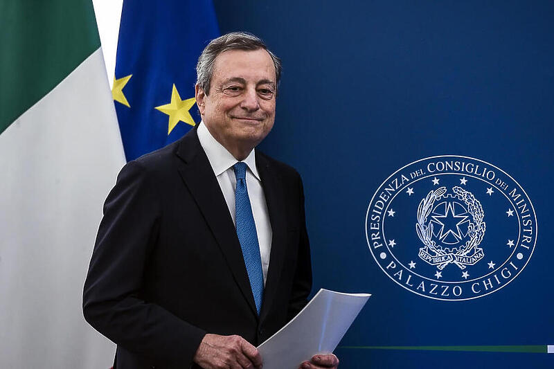Talijanski premijer u ostavci Mario Draghi