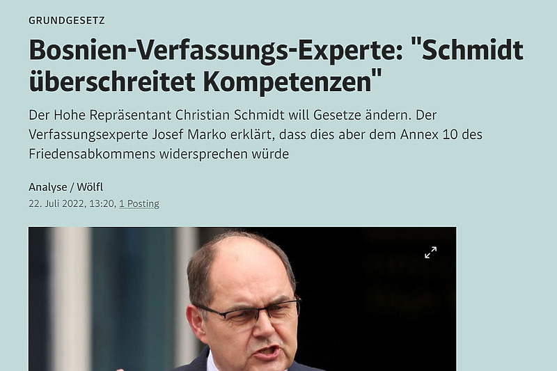 Screenshot: Der Standard