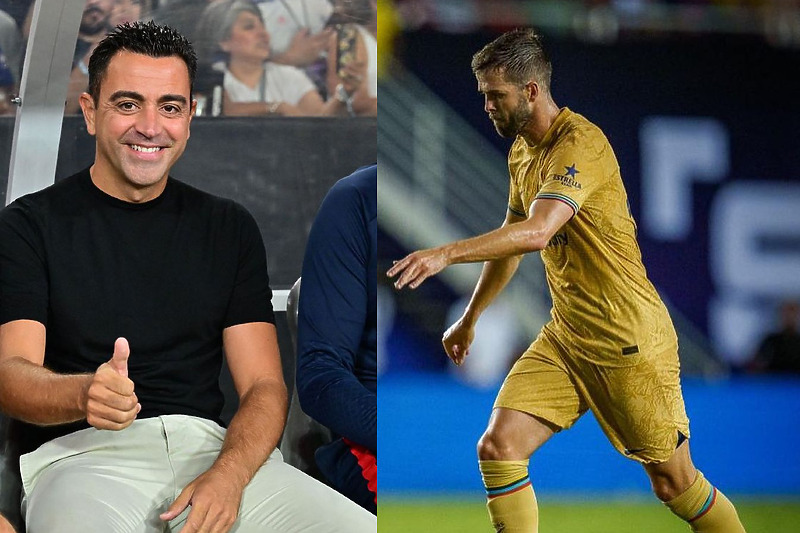 Xavi Hernandez i Miralem Pjanić (Foto: Montaža / Twitter)