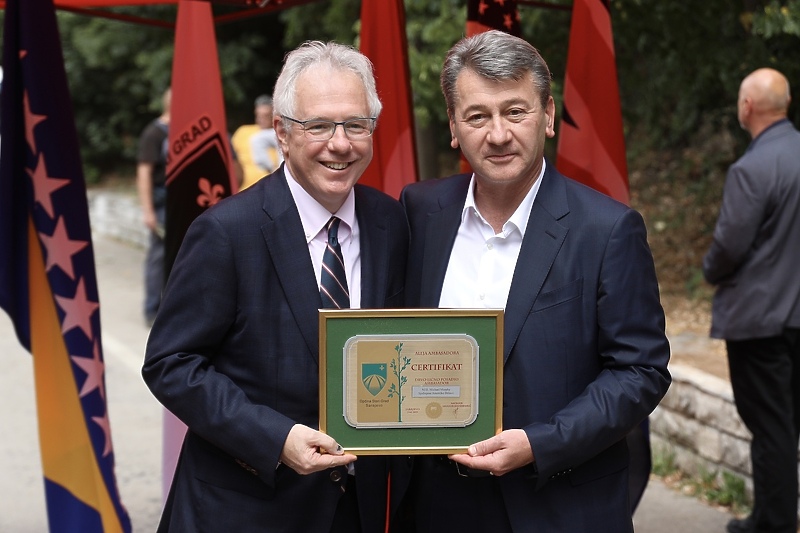 Ibrahim Hadžibajrić i Michael Murphy (Foto: I. L./Klix.ba)