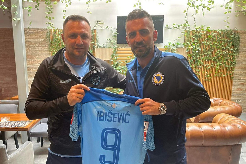 Samir Muratović i Vedad Ibišević (Foto: FK Tuzla City)