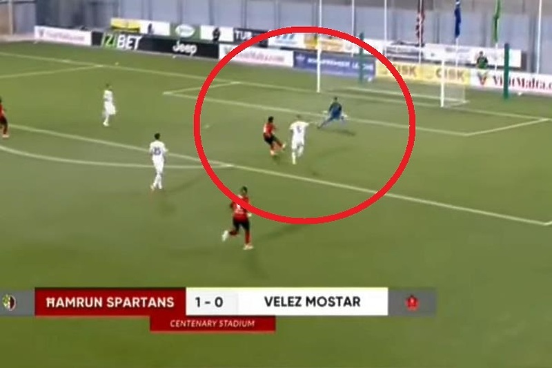 Trenutak kada je Velež primio gol (Foto: Screenshot/Youtube)