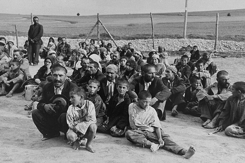Romski zatvorenici u logoru Belzac