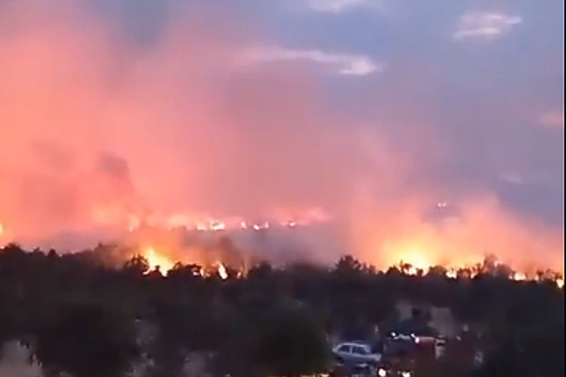 Požar na području neumskog zaleđa (Foto: Facebook)