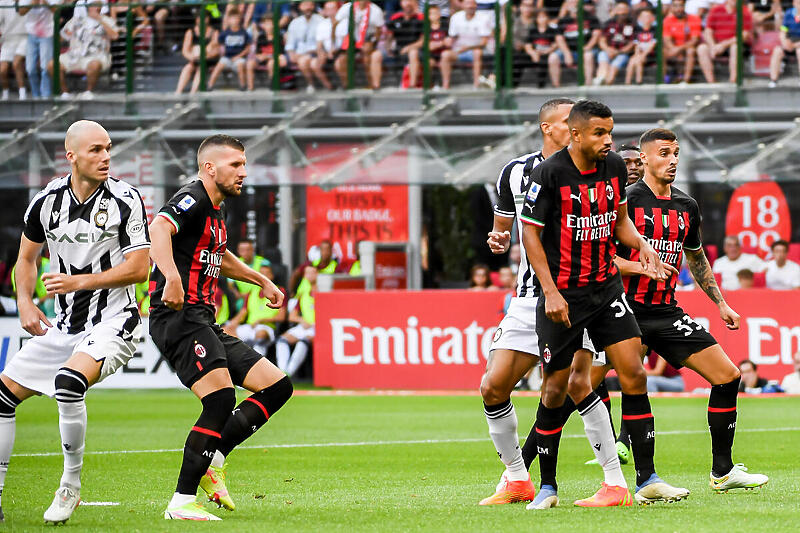 Detalji s utakmice između Milana i Udinesea (Foto: EPA-EFE)