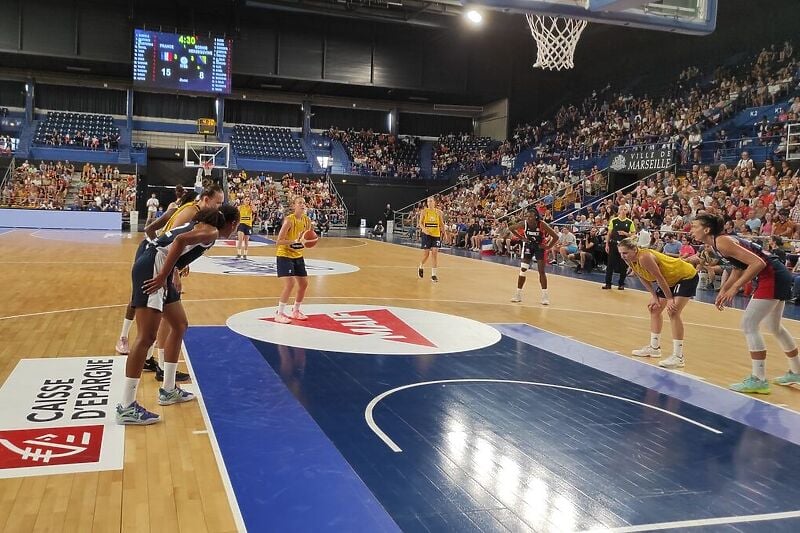 Detalji s utakmice između Francuske i BiH (Foto: basket.ba)