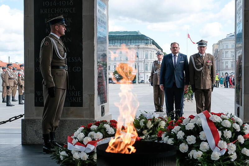 Svečanost povodom obilježavanja Dana boraca na Grobnici Neznanog vojnika u Varšavi, Poljska (Foto: EPA-EFE)