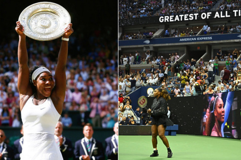 Serena s porukom "Najveća svih vremena" (Foto: Twitter)
