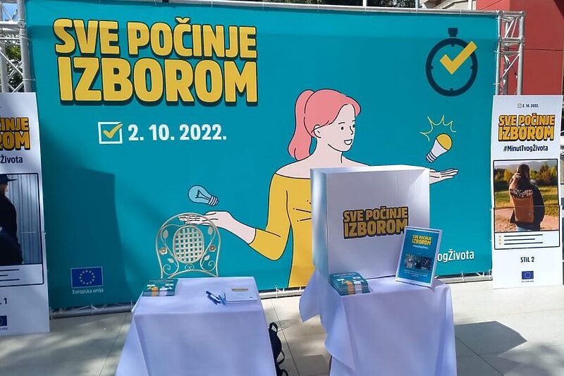 Kampanja EU "Sve počinje tvojim izborom" (Foto: Delegacija EU u BiH)