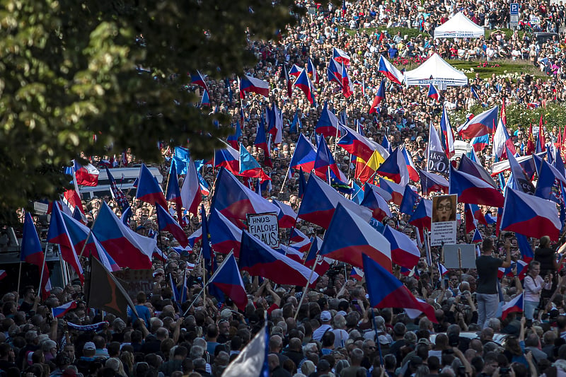 Protesti u Pragu (Foto: EPA-EFE)