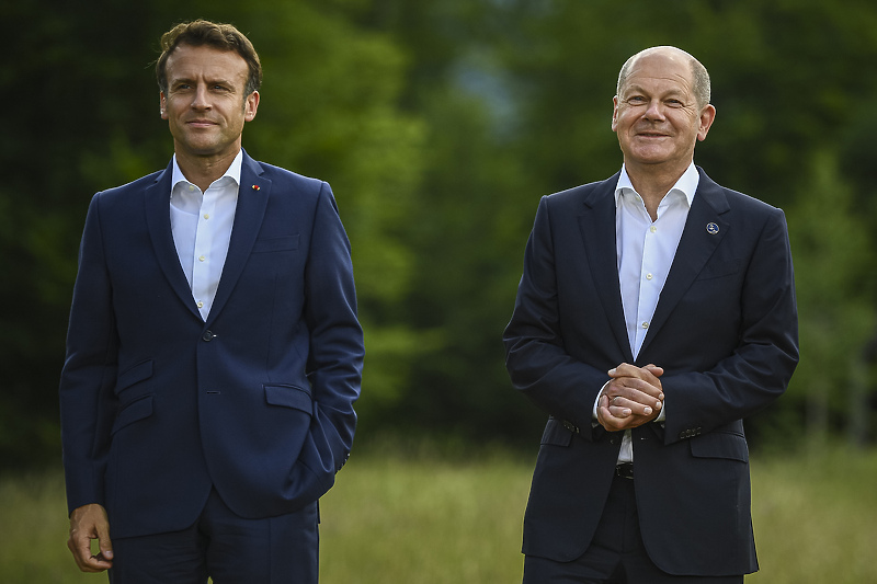 Emmanuel Macron i Olaf Scholz (Foto: EPA-EFE)