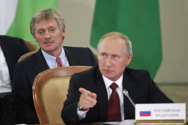 Dmitrij Peskov i Vladimir Putin (Foto: EPA-EFE)