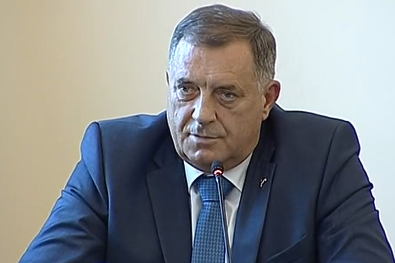 Milorad Dodik na press konferenciji (Screenshot: BHRT)