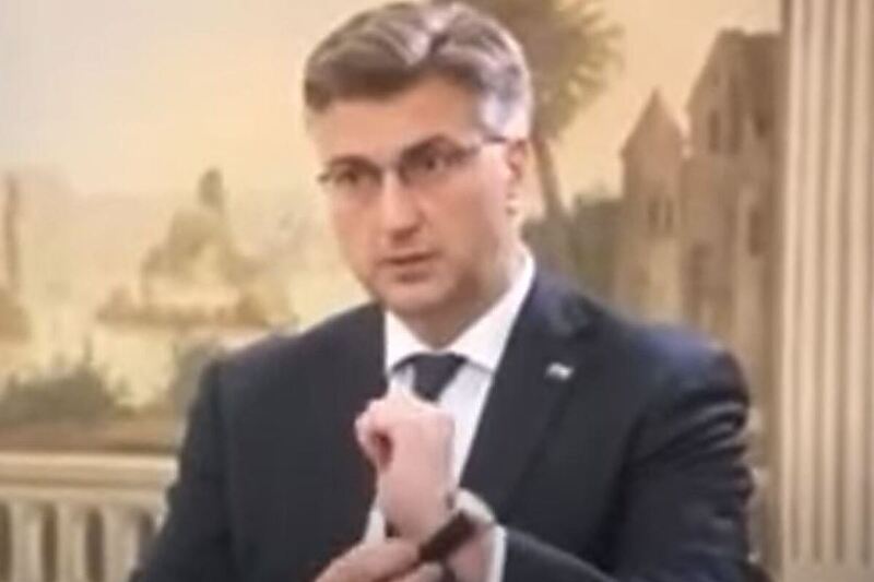 Premijer Hrvatske Andrej Plenković (Foto: Screenshot: YouTube Telegram.hr)