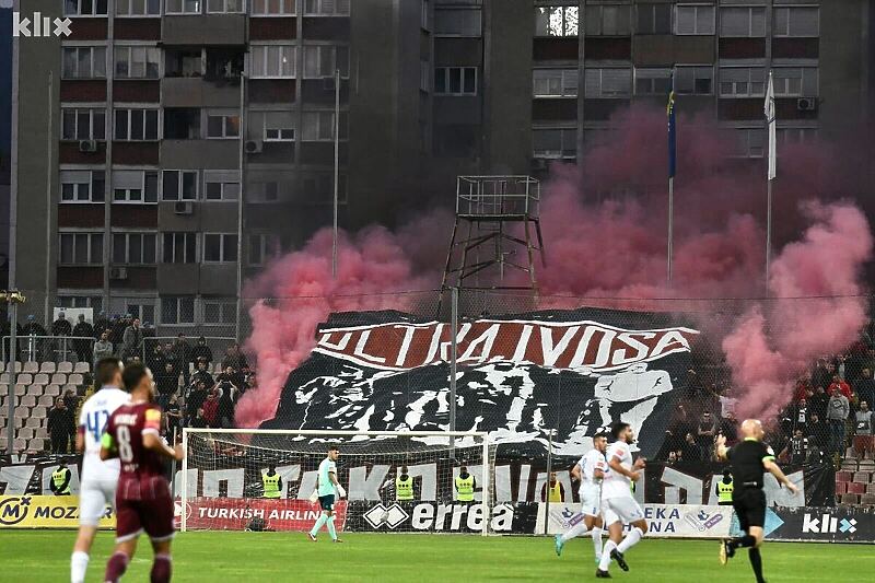 Koreografija navijača Sarajeva (Foto: E. M./Klix.ba)