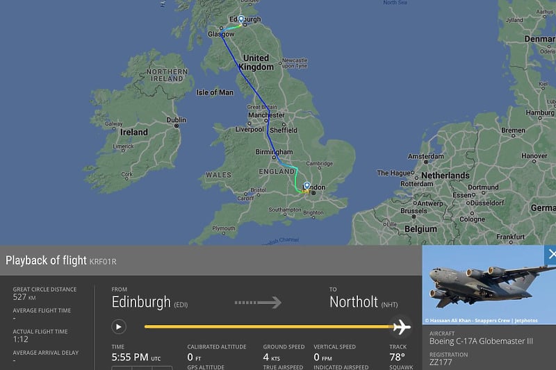 Foto: Screenshoot / Flightradar