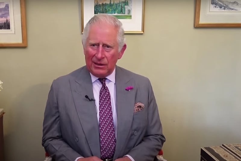 Charles III tokom obraćanja putem videolinka na obilježavanju genocida u Srebrenici 2020. godine