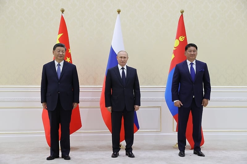 Predsjednici Kine, Rusije i Mongolije (Foto: EPA-EFE)