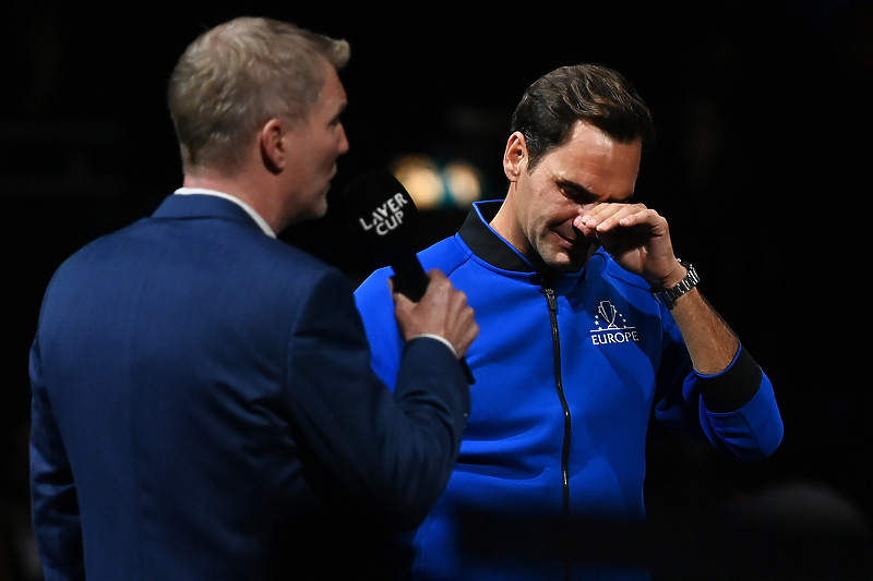 Roger Federer je zaplakao tokom govora