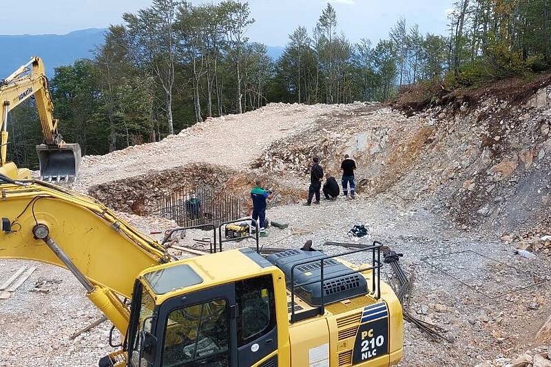 Lokacija na kojoj se postavlja novi ski lift (Foto: Olimpijski centar Bjelašnica i Igman)