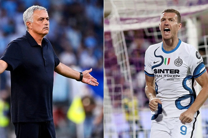 Mourinho je prošle godine doživio tri poraza od Džeke (Foto: Twitter)