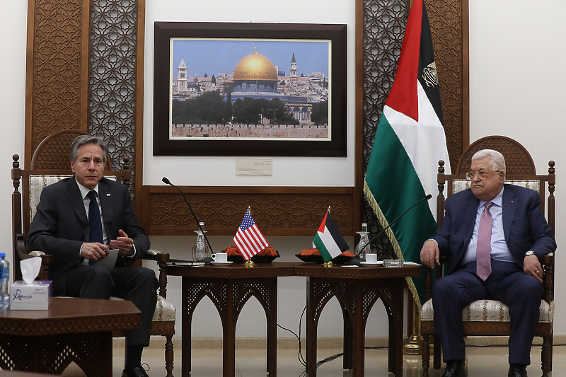Antony Blinken i Mahmoud Abbas (Foto: EPA-EFE)