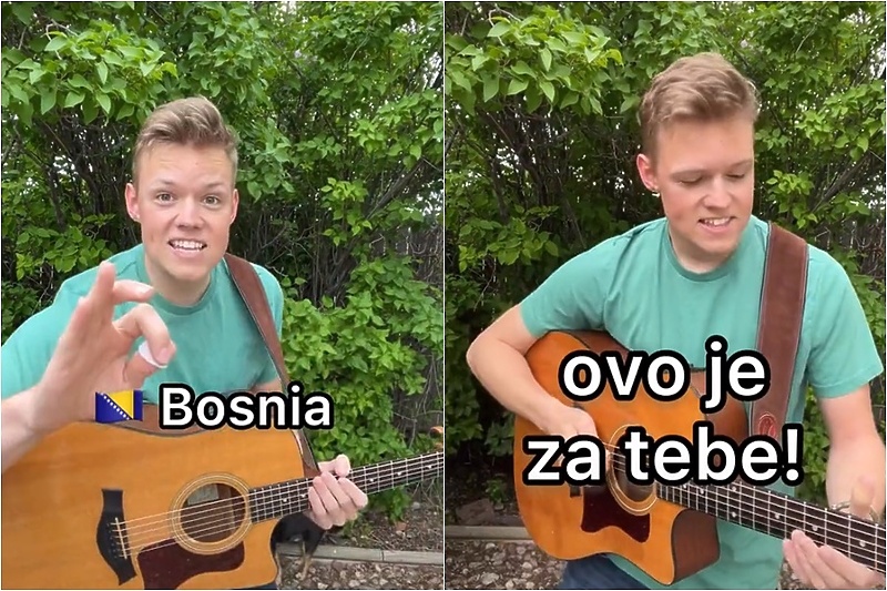 Justus je oduševljen pjesmama sa Balkana (Foto: TikTok)