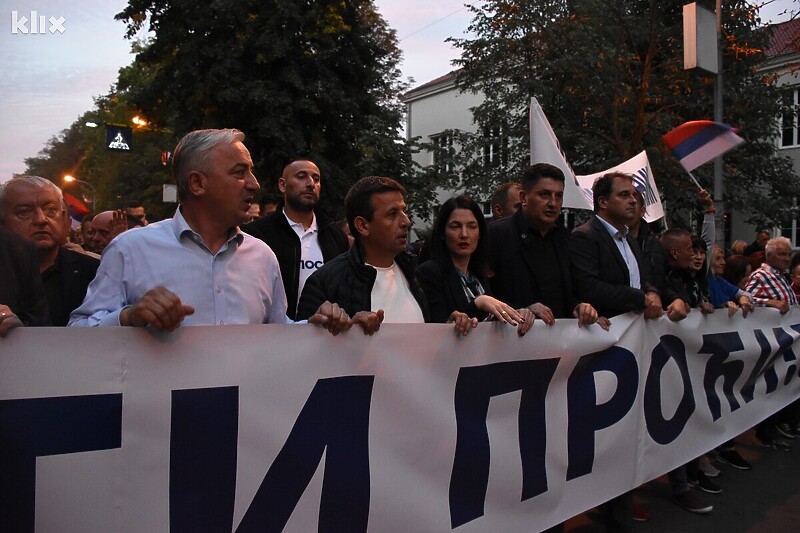 Protesti opozicije u Banjoj Luci (Foto: E. M./Klix.ba)