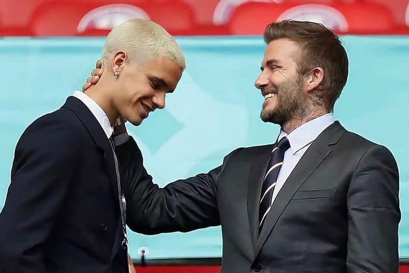 Romeo i David Beckham (Foto: Twitter)