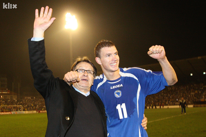 Ćiro Blažević i Edin Džeko (Foto: F. K./Klix.ba)