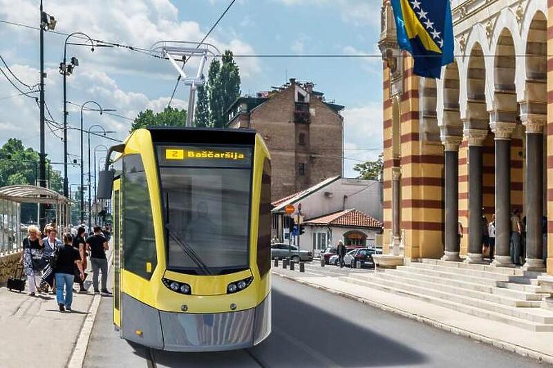 Tramvaji švicarskog Stadlera koje je kupio Kanton Sarajevo (Foto: Vlada KS)