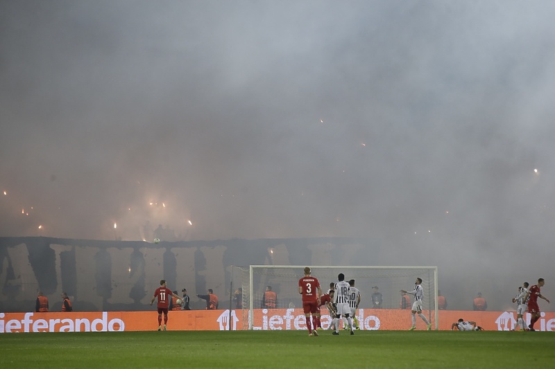 Detalj s meča između Partizana i Kolna (Foto: EPA-EFE)