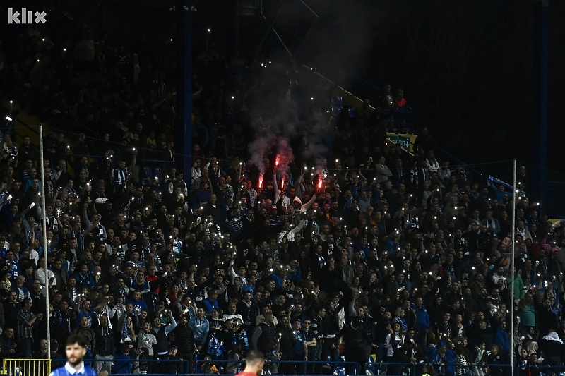 Plavi imaju veliku podršku sa tribina Grbavice (Foto: T. S./Klix.ba)