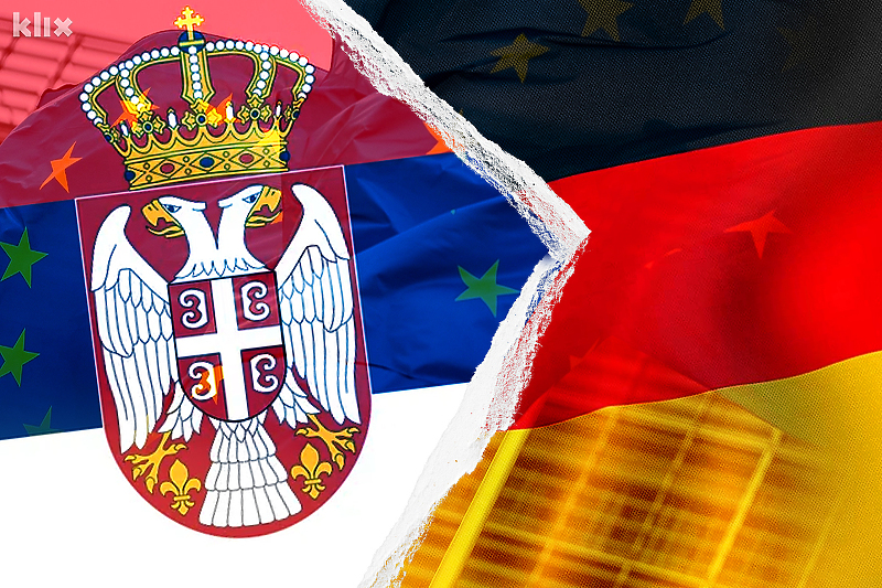 Srbija i Njemačka kao pokretači dva procesa (Ilustracija: A. L./Klix.ba)