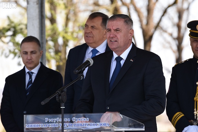 Nebojša Stefanović, Milorad Dodik i Radovan Višković (Foto: E. M./Klix.ba)