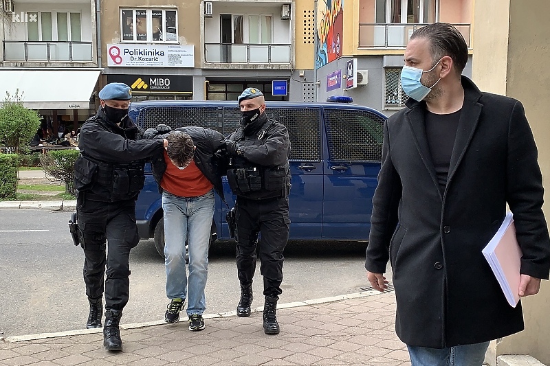 Privođenje Amira Brbovića, april 2021. godine (Foto: Arhiv/Klix.ba)