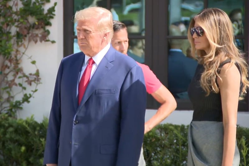 Donald i Melania Trump nakon glasanja