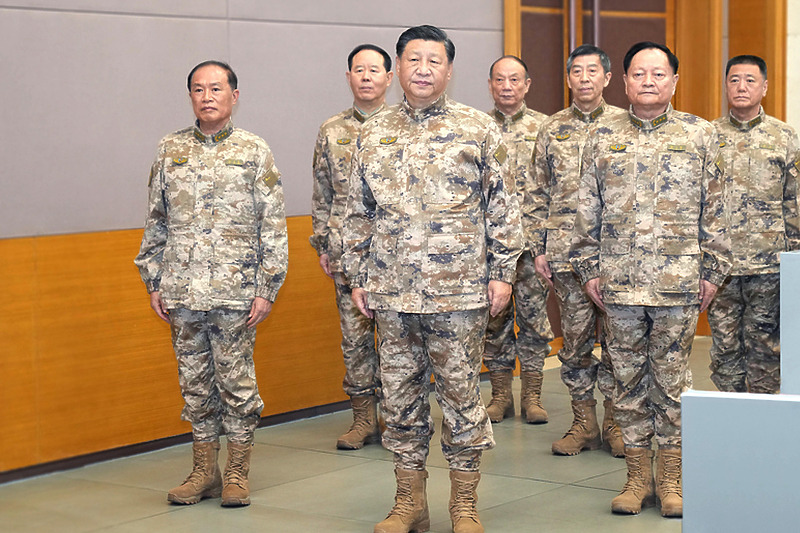 Xi Jinping u posjeti glavnom štabu (Foto: Ministarstvo pravde Kine)