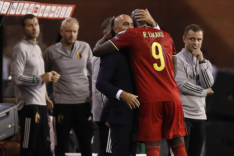 Roberto Martinez i Romelu Lukaku (Foto: EPA-EFE)