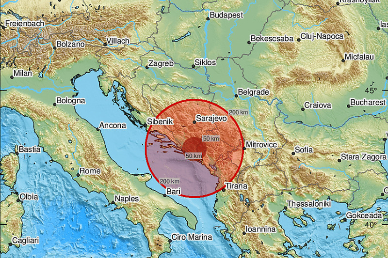 EMSC: Zemljotres Još Uvijek Nepoznate Magnitude Zatresao BiH