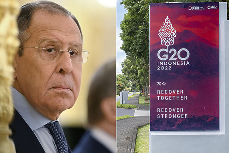 Sergej Lavrov mijenja Putina na samitu G20 u Indoneziji (Foto: EPA-EFE)