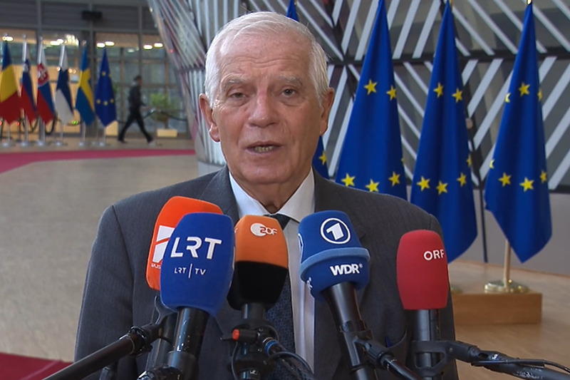 Josep Borrell uoči današnjeg sastanka u Briselu (Screenshot: Europa.eu)
