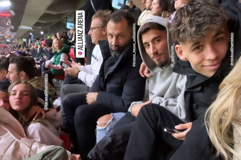 Porodica Salihamidžić na tribinama Allianz Arene (Foto: Instagram)